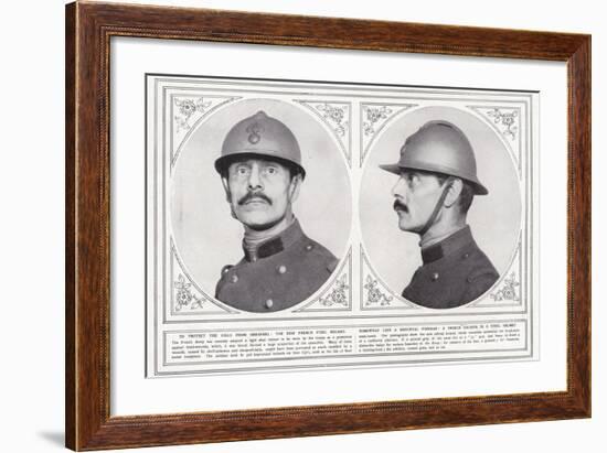 To Protect the Head from Shrapnel-null-Framed Photographic Print