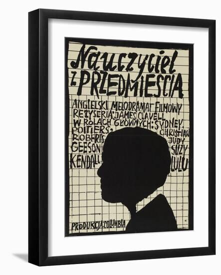 To Sir With Love, Polish Movie Poster, 1967-null-Framed Art Print