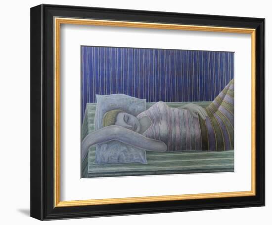 To Sleep, Perchance to Dream (Stripes), 2014-Ruth Addinall-Framed Giclee Print