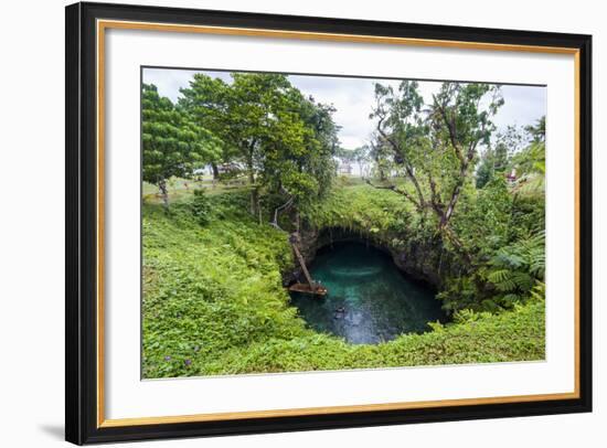 To Sue Ocean Trench in Upolu, Samoa, South Pacific-Michael Runkel-Framed Photographic Print