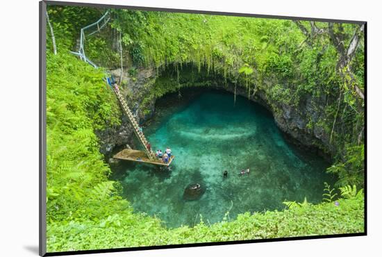 To Sue Ocean Trench in Upolu, Samoa, South Pacific-Michael Runkel-Mounted Photographic Print