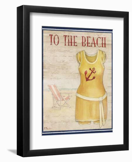 To the Beach-Paul Brent-Framed Art Print