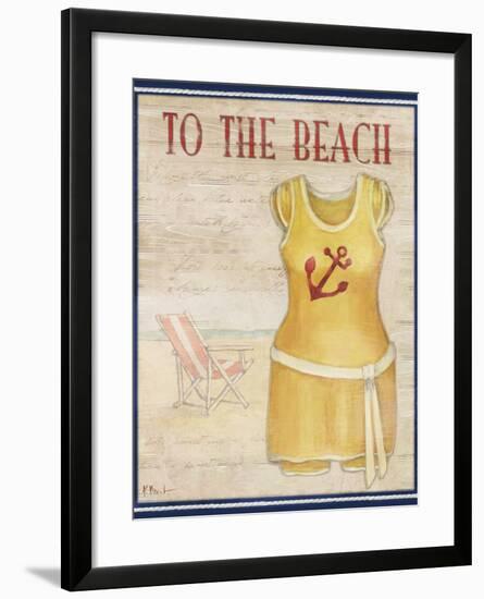 To the Beach-Paul Brent-Framed Art Print