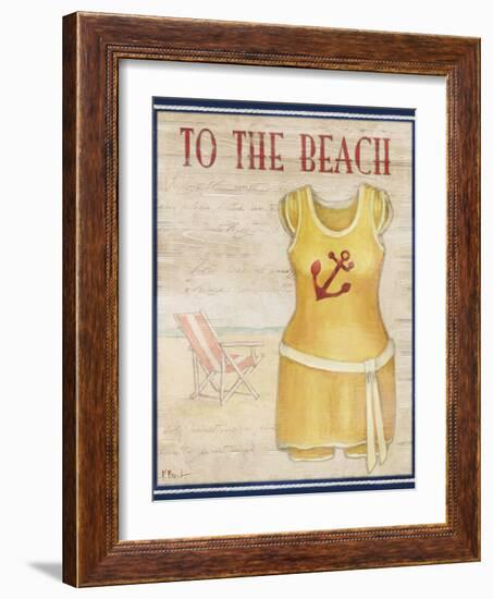 To the Beach-Paul Brent-Framed Art Print