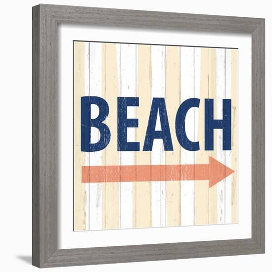 To the Beach-Kimberly Allen-Framed Art Print