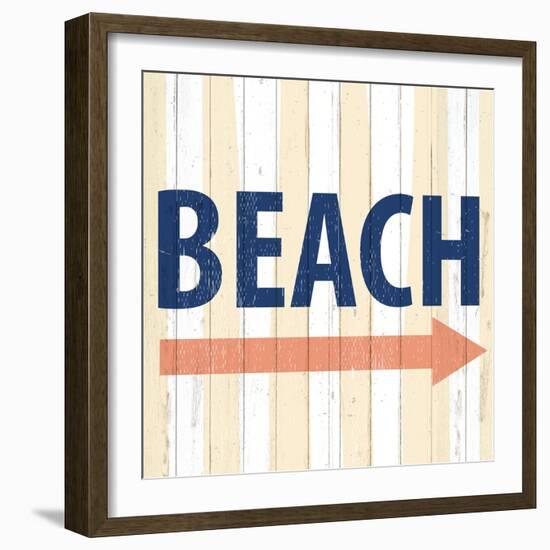 To the Beach-Kimberly Allen-Framed Art Print