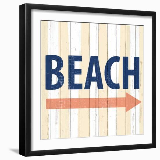 To the Beach-Kimberly Allen-Framed Art Print