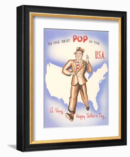 To the Best Pop in the USA-null-Framed Art Print