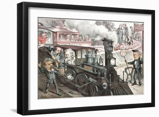 To the Chicago Convention, 1880-Joseph Keppler-Framed Giclee Print