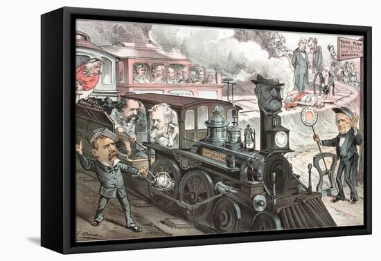 To the Chicago Convention, 1880-Joseph Keppler-Framed Premier Image Canvas