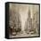 To the Chrysler Building-Matthew Daniels-Framed Stretched Canvas