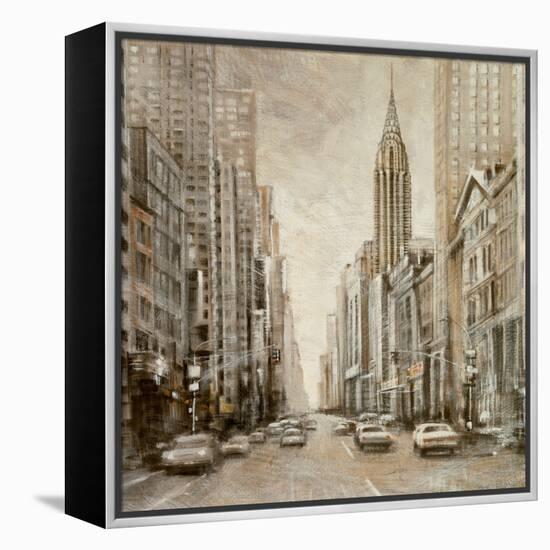 To the Chrysler Building-Matthew Daniels-Framed Stretched Canvas