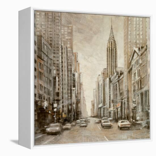 To the Chrysler Building-Matthew Daniels-Framed Stretched Canvas