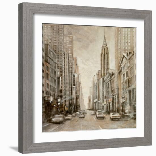 To the Chrysler Building-Matthew Daniels-Framed Art Print