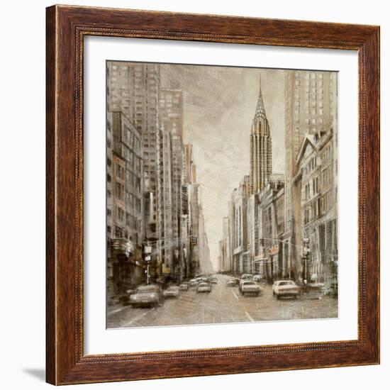 To the Chrysler Building-Matthew Daniels-Framed Art Print