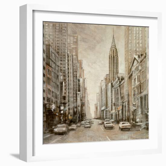 To the Chrysler Building-Matthew Daniels-Framed Art Print