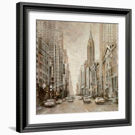 To the Chrysler Building-Matthew Daniels-Framed Art Print