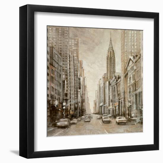 To the Chrysler Building-Matthew Daniels-Framed Art Print