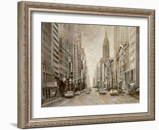 To the Chrysler Building-Matthew Daniels-Framed Art Print