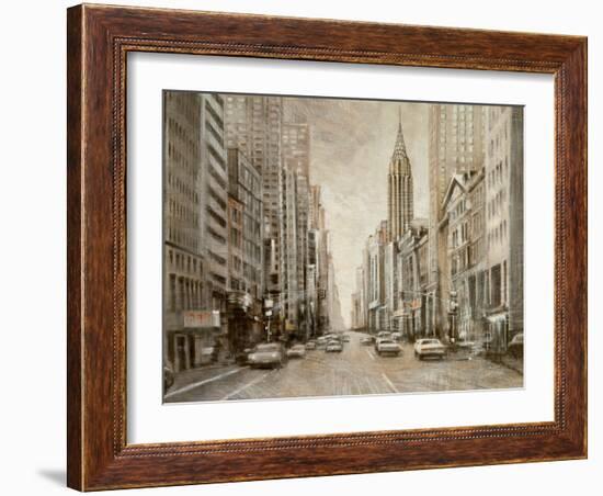 To the Chrysler Building-Matthew Daniels-Framed Art Print