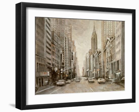 To the Chrysler Building-Matthew Daniels-Framed Art Print