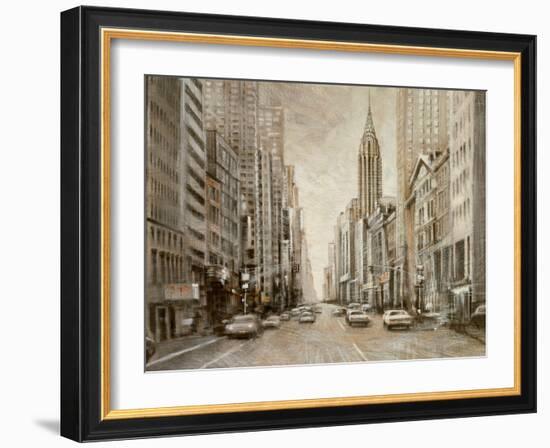 To the Chrysler Building-Matthew Daniels-Framed Art Print