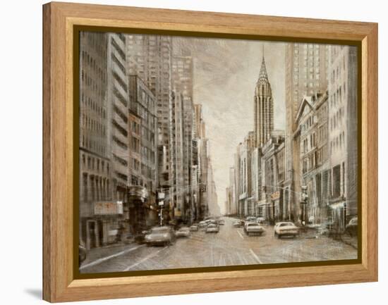 To the Chrysler Building-Matthew Daniels-Framed Stretched Canvas