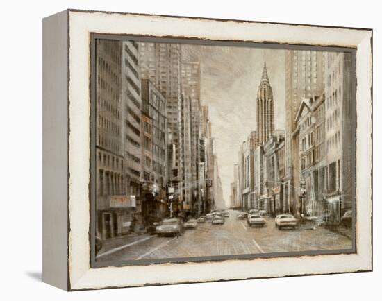 To the Chrysler Building-Matthew Daniels-Framed Stretched Canvas