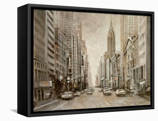 To the Chrysler Building-Matthew Daniels-Framed Stretched Canvas