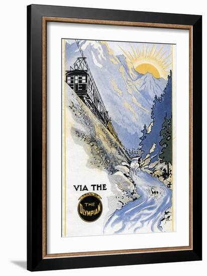 To the East Via the Olympian-null-Framed Giclee Print