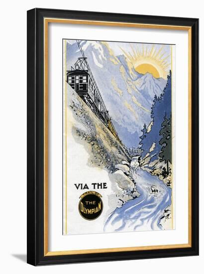 To the East Via the Olympian-null-Framed Giclee Print