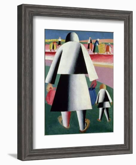 To the Harvest, Martha and Vanka, 1928-Kasimir Malevich-Framed Giclee Print