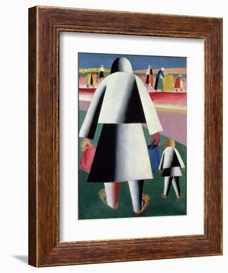 To the Harvest, Martha and Vanka, 1928-Kasimir Malevich-Framed Giclee Print