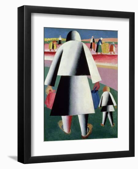 To the Harvest, Martha and Vanka, 1928-Kasimir Malevich-Framed Giclee Print