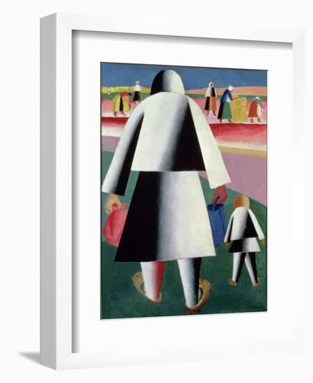 To the Harvest, Martha and Vanka, 1928-Kasimir Malevich-Framed Giclee Print