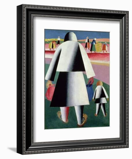 To the Harvest, Martha and Vanka, 1928-Kasimir Malevich-Framed Giclee Print