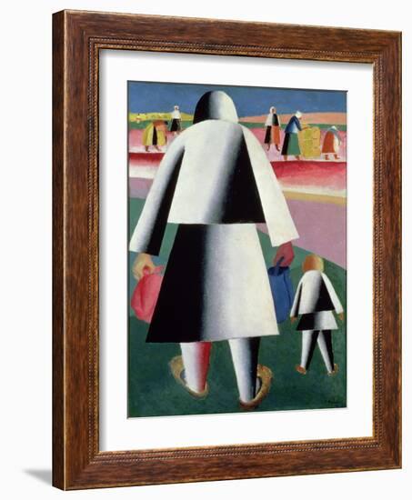 To the Harvest, Martha and Vanka, 1928-Kasimir Malevich-Framed Giclee Print