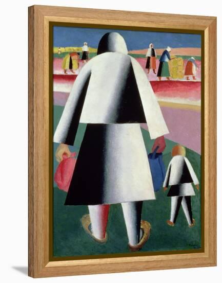 To the Harvest, Martha and Vanka, 1928-Kasimir Malevich-Framed Premier Image Canvas