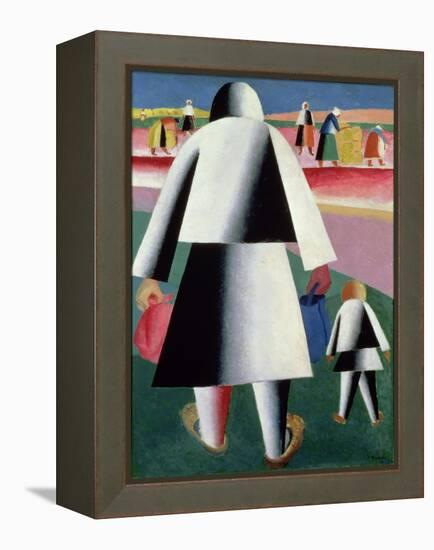 To the Harvest, Martha and Vanka, 1928-Kasimir Malevich-Framed Premier Image Canvas