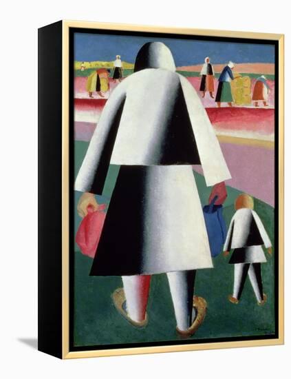 To the Harvest, Martha and Vanka, 1928-Kasimir Malevich-Framed Premier Image Canvas