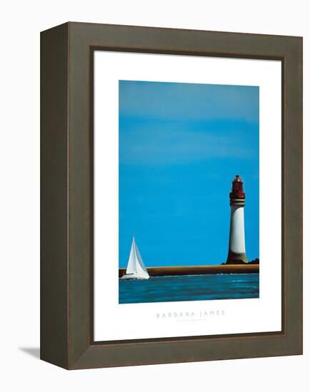 To The Lighthouse-Barbara James-Framed Stretched Canvas