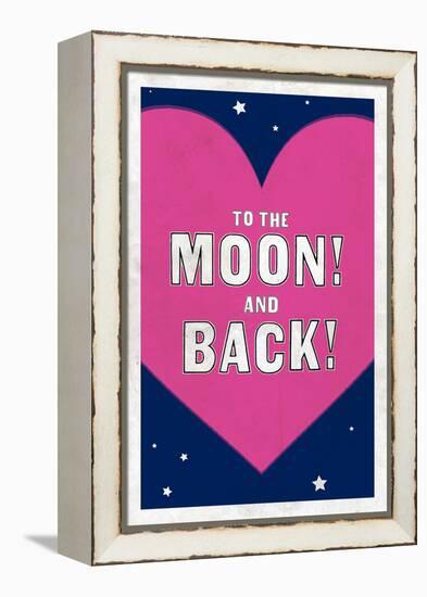 To The Moon! And Back!-null-Framed Stretched Canvas