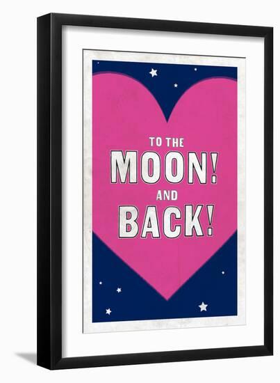To The Moon! And Back!--Framed Art Print