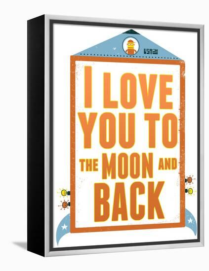 To The Moon and Back-null-Framed Premier Image Canvas