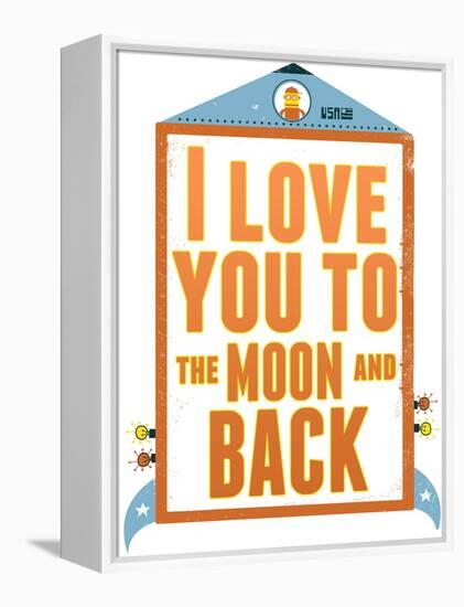 To The Moon and Back-null-Framed Premier Image Canvas