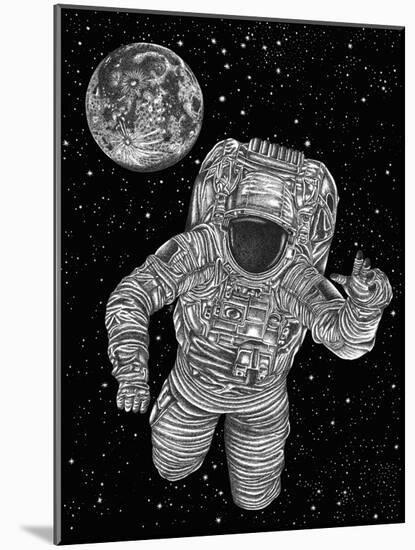 To The Moon-Lucy Francis-Mounted Giclee Print