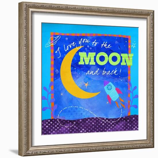 To the Moon-Fiona Stokes-Gilbert-Framed Giclee Print