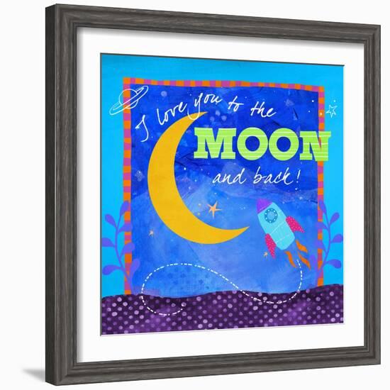 To the Moon-Fiona Stokes-Gilbert-Framed Giclee Print