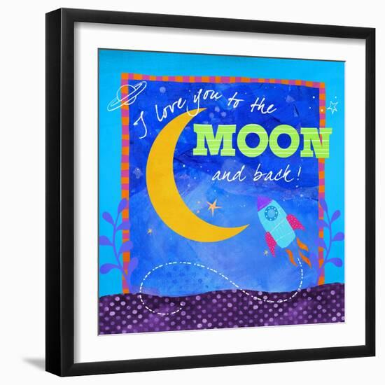 To the Moon-Fiona Stokes-Gilbert-Framed Giclee Print