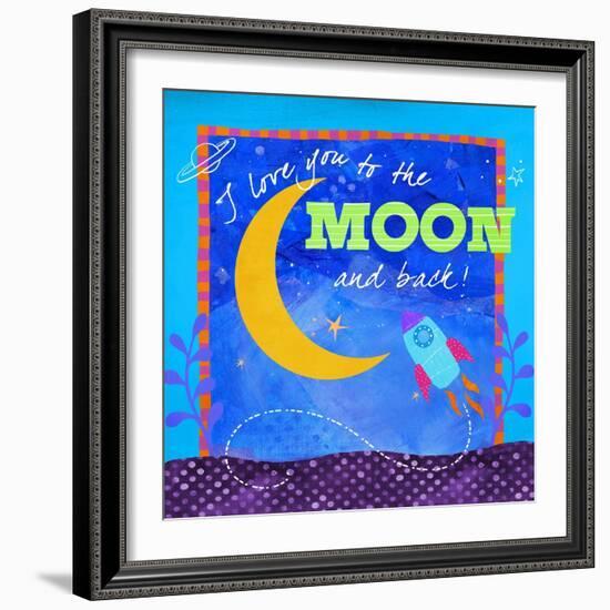 To the Moon-Fiona Stokes-Gilbert-Framed Giclee Print